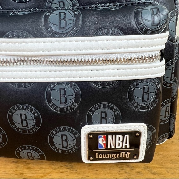 Loungefly | NBA Brooklyn Nets Logo Mini Backpack - Picture 4 of 8